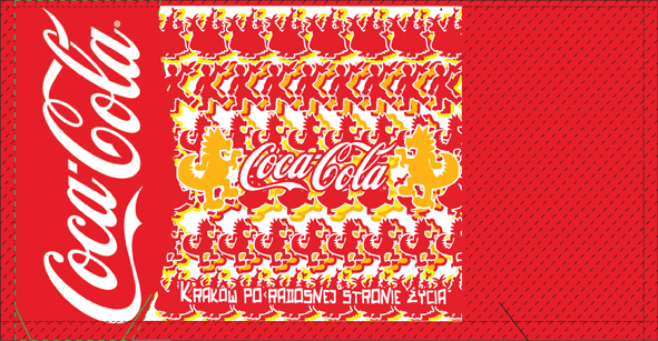 Projekt grafiki na puszkę Coca- coli