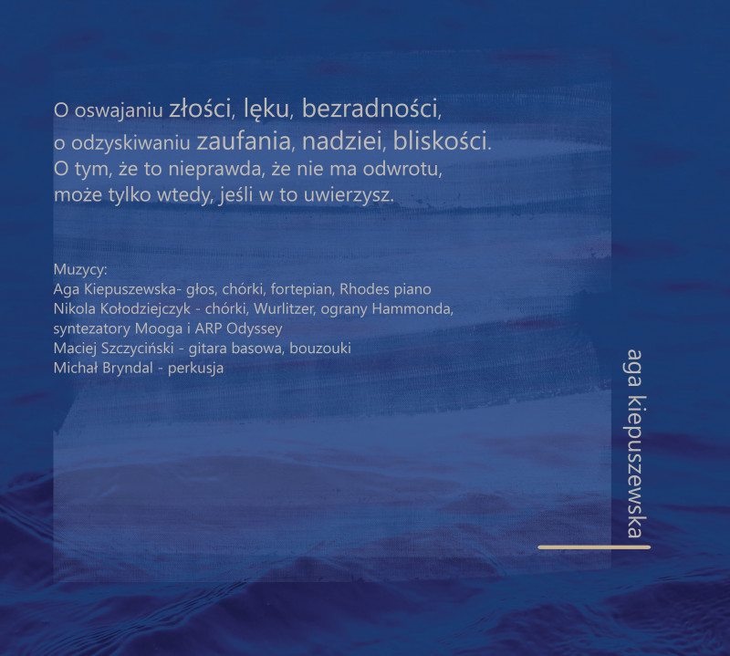 Redesign okładki płytowej, strona wewnętrzna
