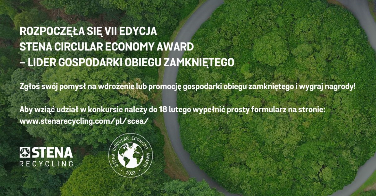 Konkurs dla studentów! Wystartowała VII edycja Stena Circular Economy Award – Lider Gospodarki Obiegu Zamkniętego 