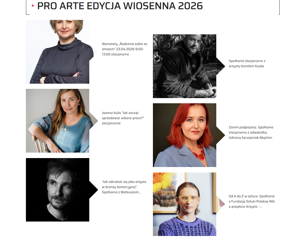 14-23 kwietnia 2026 Pro Arte edycja wiosenna